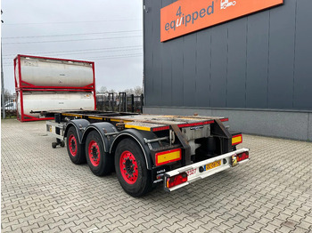 Container transporter/ Swap body semi-trailer Burg 20FT ADR (EX/II, EX/III, FL, AT) Chassis, leeggewicht: 3.690kg, SAF INTRADISC, 2x Liftaxle, NL-chassis, APK: 08-2025: picture 3