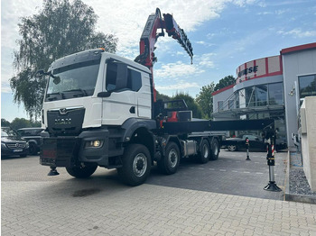 New Dropside/ Flatbed truck MAN TGS 41.520 8x8 mit Fassi Ladekran F710RA.2.26: picture 2