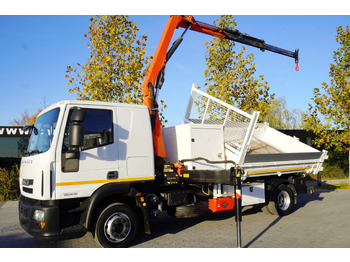 Crane truck IVECO Eurocargo 120E18 Crane Palfinger / 3-way tipper / sleeper cab: picture 3