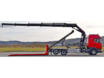Crane truck, Hook lift truck Scania G 400 * Abschleppwagen 6,40m* KRAN + FUNK * TOP: picture 5