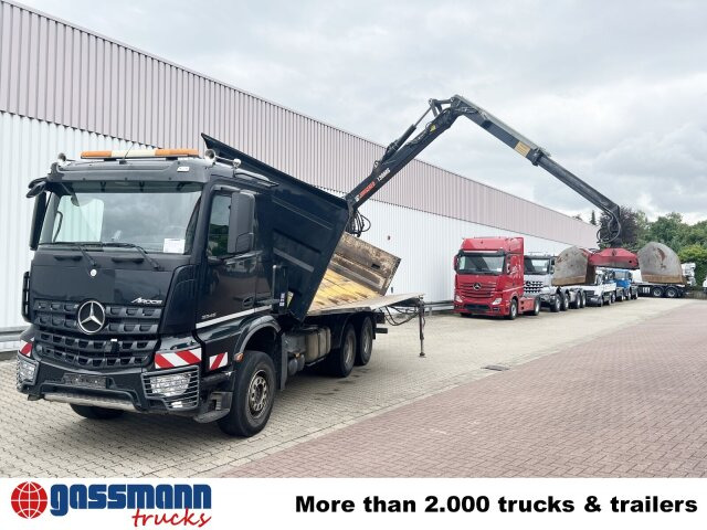 Tipper, Crane truck Mercedes-Benz Arocs 3345 K 6x4, Heckkran Hiab Jonsered: picture 8