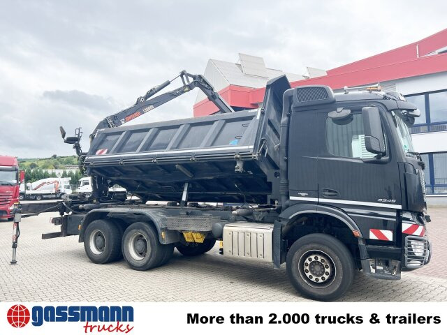 Tipper, Crane truck Mercedes-Benz Arocs 3345 K 6x4, Heckkran Hiab Jonsered: picture 10