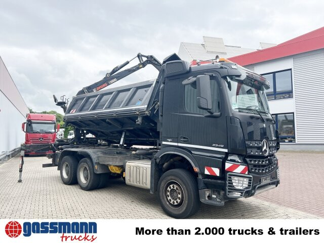 Tipper, Crane truck Mercedes-Benz Arocs 3345 K 6x4, Heckkran Hiab Jonsered: picture 9