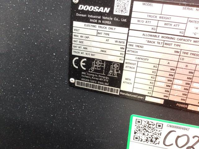 Electric forklift Doosan B35X-7 PLUS: picture 6