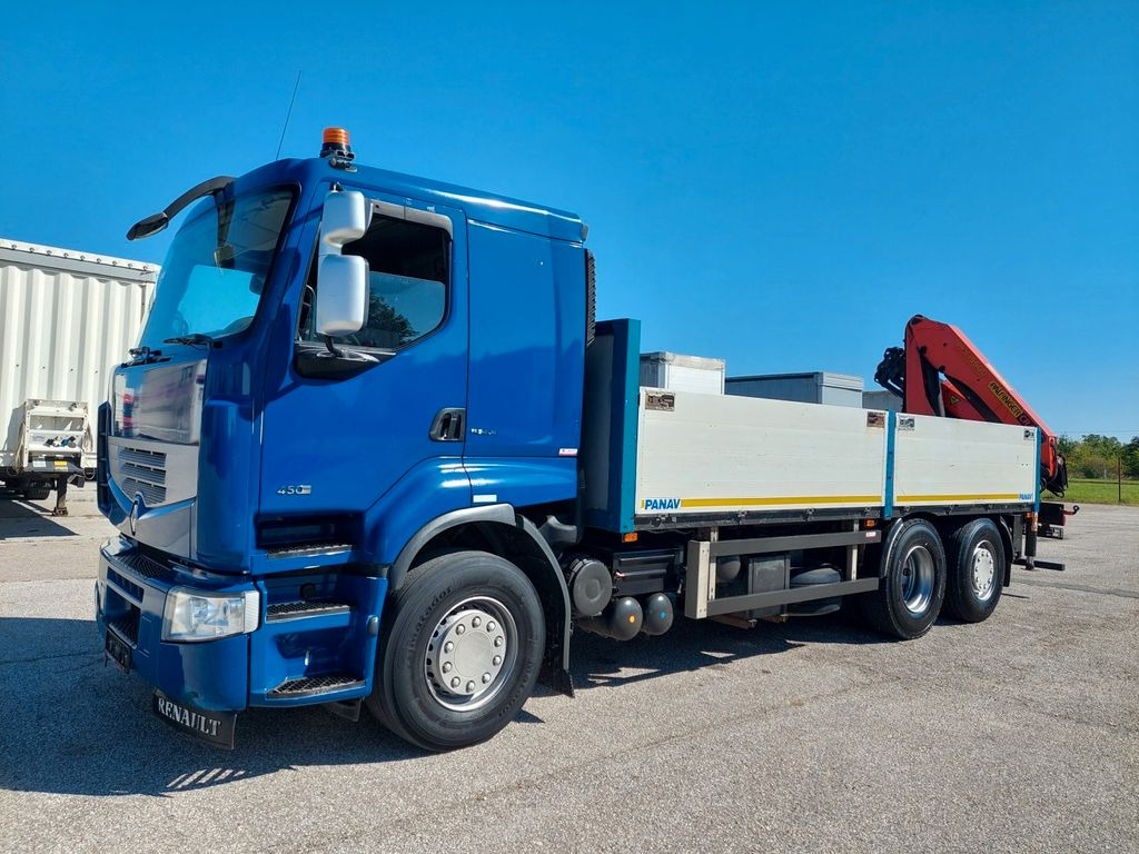 Dropside/ Flatbed truck, Crane truck Renault Premium DXI R450.26 + Kran  Palfinger PK 15.500: picture 6