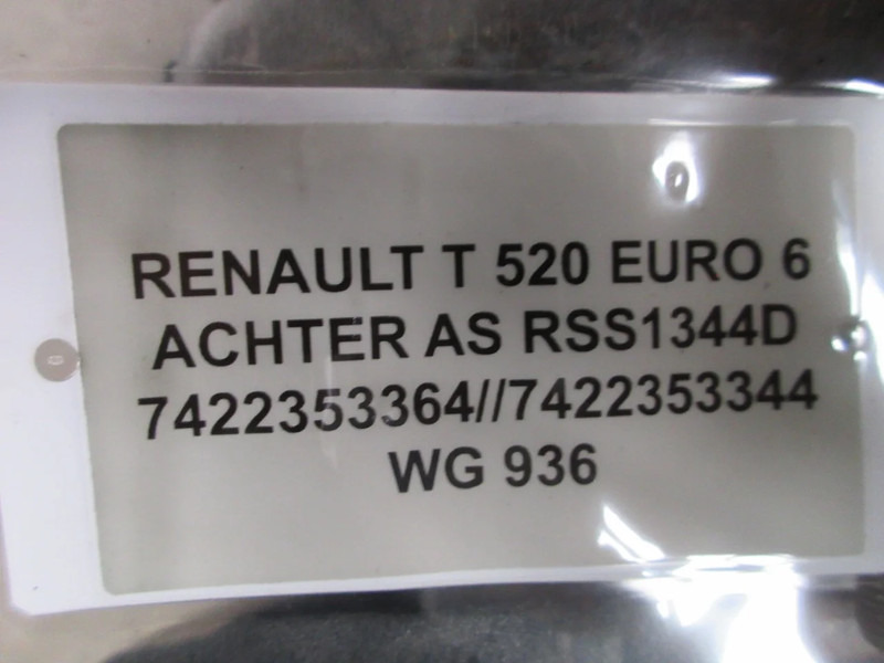 Rear axle for Truck Renault 22353344//22353364//RSS1344D//2.64 RENAULT T 520 EURO 6 2020: picture 7