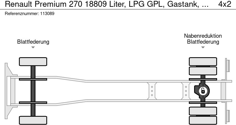 Tanker truck Renault Premium 270 18809 Liter, LPG GPL, Gastank, Steel suspension: picture 16