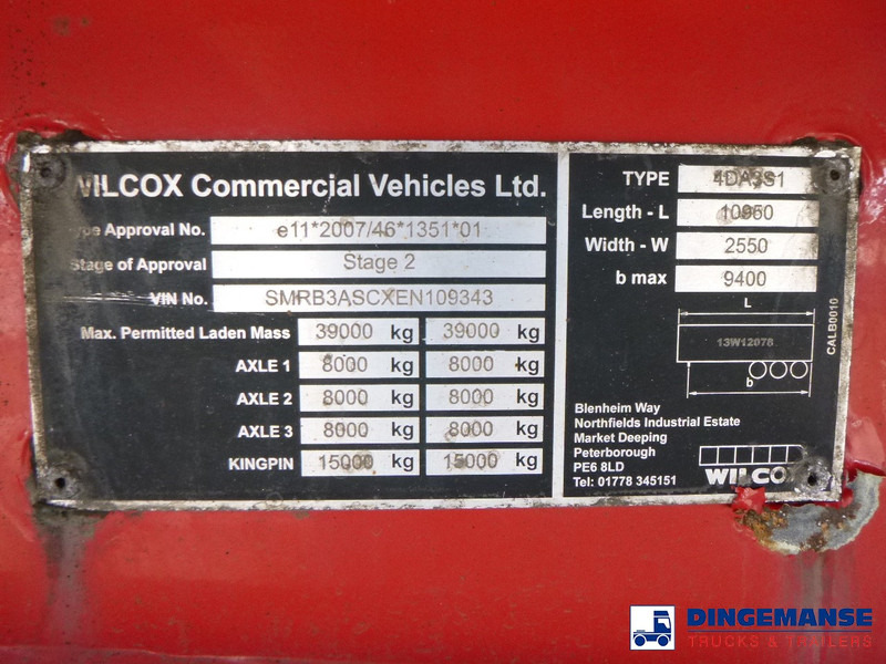 Tipper van WILCOX Tipper trailer alu 55 m3 + tarpaulin: picture 14