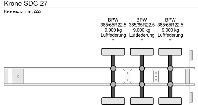 Container transporter/ Swap body semi-trailer Krone SDC 27: picture 15