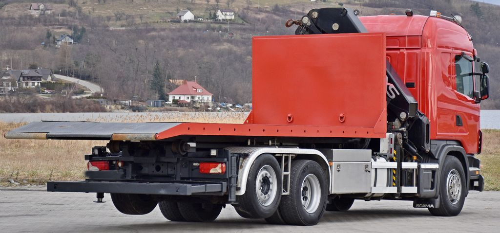 Crane truck, Hook lift truck Scania G 400 * Abschleppwagen 6,40m* KRAN + FUNK * TOP: picture 6