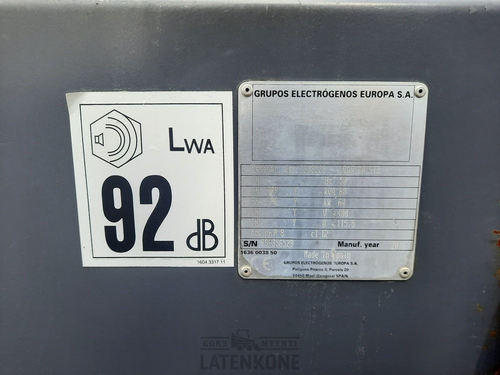 Generator set Atlas Copco QAS 80 50 Hz Generaattori ID 4803: picture 9