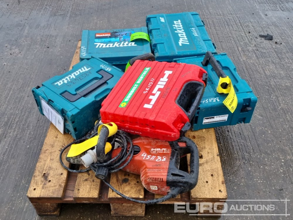 Construction equipment Pallet of Makita Cordless Drill,Cordless Impact Wrench, 110Volt SDS Drill (3 of), Hilti Cordless Drill, 110Volt SDS Drill: picture 7